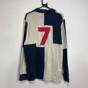 Navy White Jack Wills Rugby Shirt XL