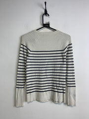 Cream Ralph Lauren Striped Knitwear Jumper Women's Small