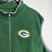 Green NFL Vintage Fleece Jacket 2XL Green Bay Packers