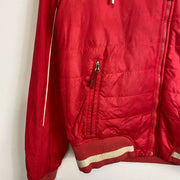 Red Nike Padded Jacket 2000s Small Womens