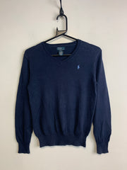 Navy Ralph Lauren V-neck Jumper Women's Medium