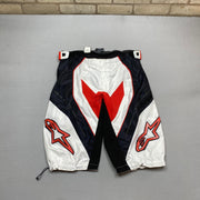 Black White Red Alpinestars Motorcycle Shorts W34