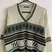 Green Knitwear Sweater Men's Small