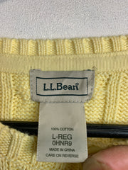 Yellow L.L. Bean Crew-neck Cardigan Women's Large