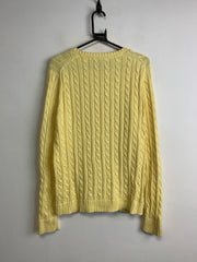 Yellow L.L. Bean Crew-neck Cardigan Women's Large