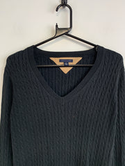 Black Tommy Hilfiger Cable knit Sweater Women's Medium