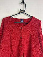 Red GAP V-neck Cardigan Women's Large