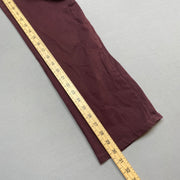 Maroon Lee Straight Leg Slim Jeans W34