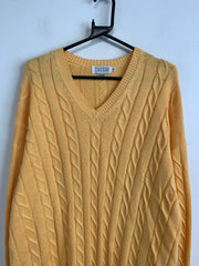 Yellow Knitwear Sweater Men's XL