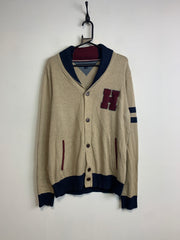 Khaki Tommy Hilfiger Cardigan Men's Large