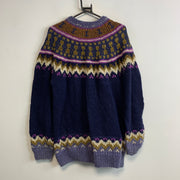 Purple Chunky Knit Sweater Women's Small