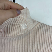 Pastel Pink Ralph Lauren Turtleneck Jumper Women's Medium