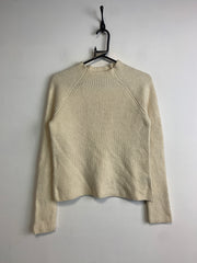 Beige Ralph Lauren Crew-neck Jumper Women's Large