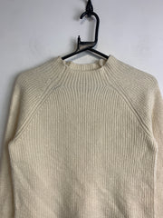 Beige Ralph Lauren Crew-neck Jumper Women's Large