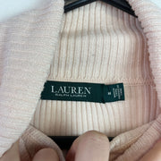 Pastel Pink Ralph Lauren Turtleneck Jumper Women's Medium