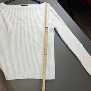 White Ralph Lauren Cable Knit Sweater Women's Large