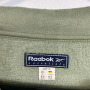 Vintage Green Reebok Quarter Zip Sweatshirt Medium