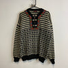 Cream and Black Knitwear Sweater Men's XL