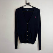 Vintage Navy Polo Ralph Lauren Cardigan Jumper Women's Medium