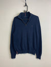 Navy Tommy Hilfiger 1/4 Zip-up Jumper Men's Medium