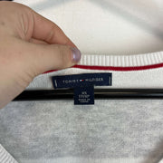 Navy and Grey Tommy Hilfiger Jumper Women's SX