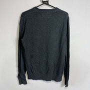 Grey Tommy Hilfiger Knit Jumper Sweater Mens Small