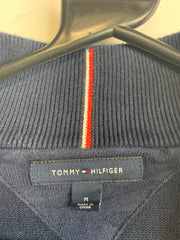 Navy Tommy Hilfiger 1/4 Zip-up Jumper Men's Medium