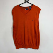 Orange Chaps Knit Jumper Sweater Vest Mens XL