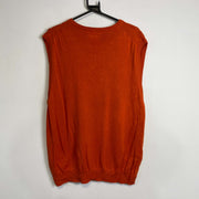 Orange Chaps Knit Jumper Sweater Vest Mens XL