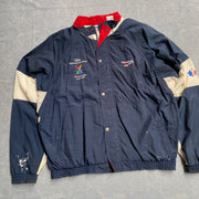 Vintage Navy Reebok Windbreaker Jacket Men's Large
