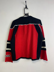 Multi-colour Balmain Striped V-neck Sweater Men's Medium