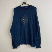 Blue Knitwear Sweater Men's XL