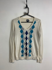 Cream Tommy Hilfiger Knitted Long Sleeve Women's Medium