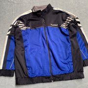 Black and Blue Hummel Track Jacket Men's XL