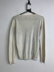 Cream Tommy Hilfiger Knitted Long Sleeve Women's Medium