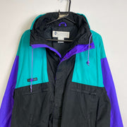 Vintage Black Blue 90s Columbia Jacket Large