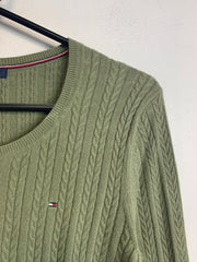 Green Tommy Hilfiger Knitwear Jumper Women's Medium