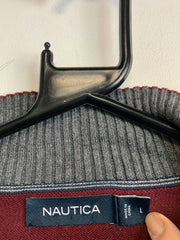 Red Nautica Quarter zip Women's Large