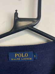 Navy Ralph Lauren V-neck Sweatshirt Men's Small