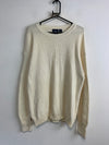 Cream White Dockers Knitwear Sweater Women's Large