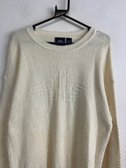 Cream White Dockers Knitwear Sweater Women's Large