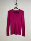 Pink-Purple Tommy Hilfiger V-neck Jumper Women's Medium