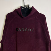 Vintage Burgundy Kangol Turtleneck Fleece Womens Large