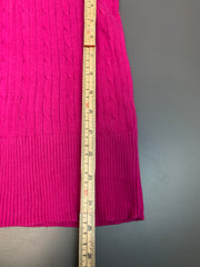 Pink-Purple Tommy Hilfiger V-neck Jumper Women's Medium