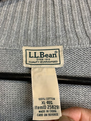 Grey L.L.Bean Quarter zip Men's XL