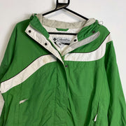 Green Columbia Raincoat Jacket Womens Medium