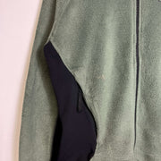 Vintage Grey Green Kappa Full Zip Large Womens Fleece