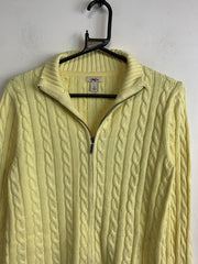 Yellow L.L.Bean Knitwear Sweater Women's Small