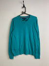 Petrol Green Tommy Hilfiger V-neck Sweatshirt Men's Medium