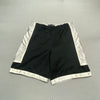 00s Black and Silver Nike Reversible Sport Shorts Men's Medium